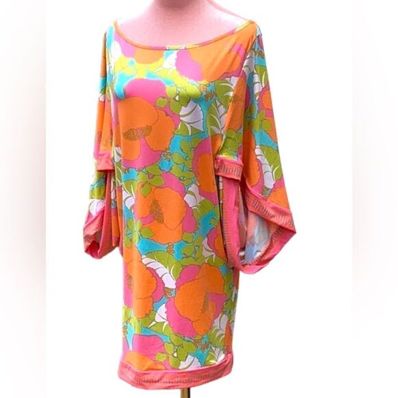 TRINA TURK NWT SWIM AND SPA COLLECTION BATHING SUIT COVER UP MINI DRESS MEDIUM - Picture 3 of 6